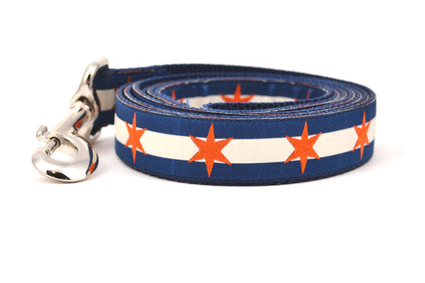 Six Point Star Leashes - Navy/Orange & Red/Black